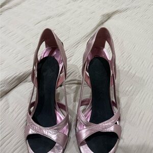 Carlos by Carlos Santana Metallic Pink Heels